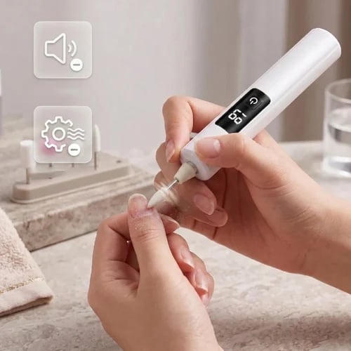 🥳2026 HOT SALE🥳💞50K+ SOLD!💅✨ 49% OFF! Professional Electric Nail Polisher – Smooths thick nails. 99-speed display. Multiple heads for shaping & buffing. Salon at home! 🌟💎