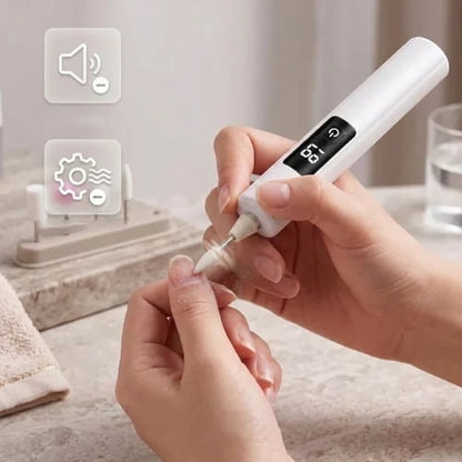 🥳2026 HOT SALE🥳💞50K+ SOLD!💅✨ 49% OFF! Professional Electric Nail Polisher – Smooths thick nails. 99-speed display. Multiple heads for shaping & buffing. Salon at home! 🌟💎
