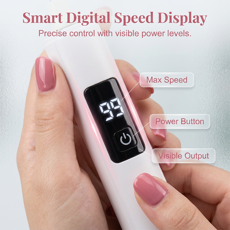 🥳2026 HOT SALE🥳💞50K+ SOLD!💅✨ 49% OFF! Professional Electric Nail Polisher – Smooths thick nails. 99-speed display. Multiple heads for shaping & buffing. Salon at home! 🌟💎